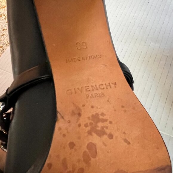 Givenchy Chain Chelsea black leather boots size 39 - Picture 6 of 10
